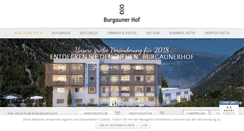 Desktop Screenshot of burgaunerhof.com